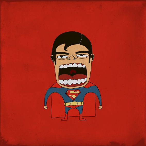 Screaming superheroes by Roberto Salvador