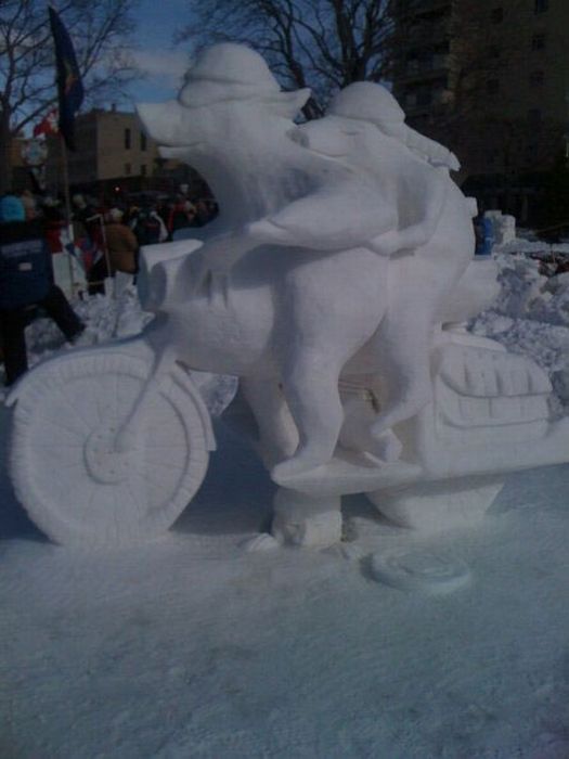 snow sculpture