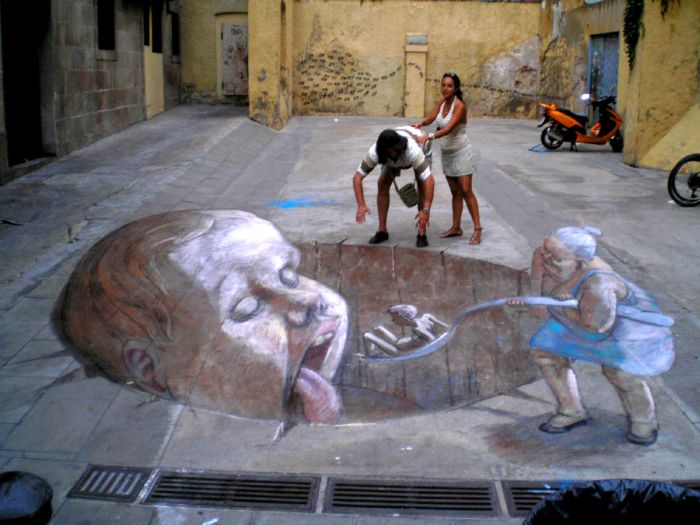 3D street art