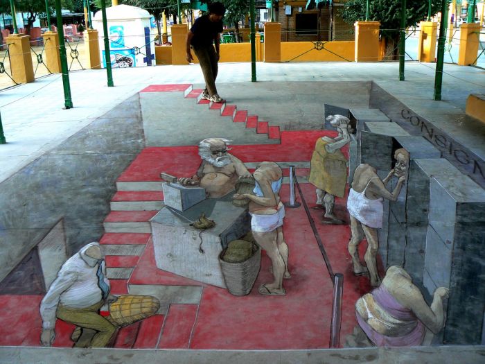 3D street art