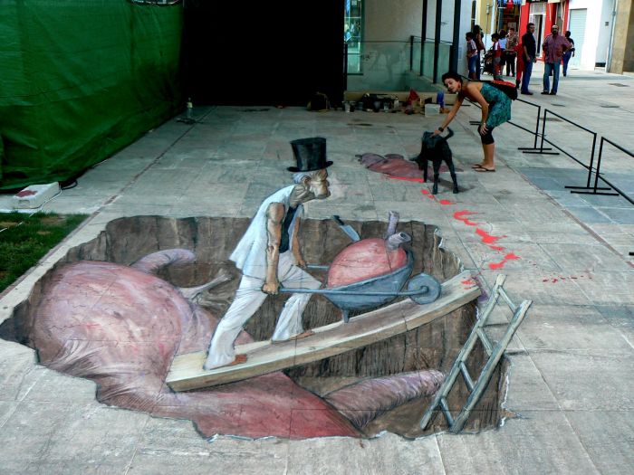 3D street art