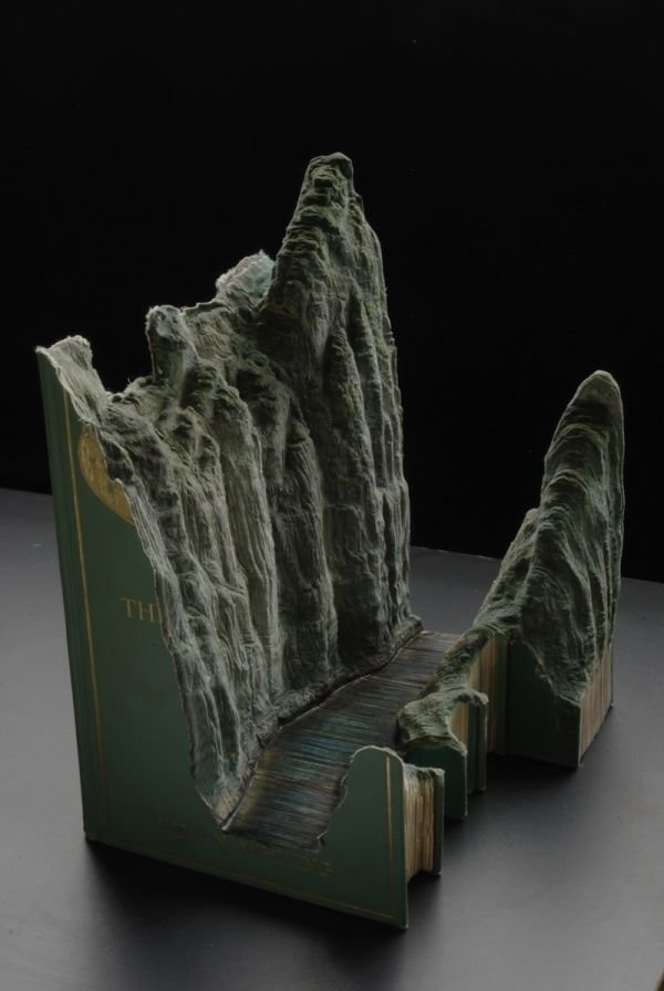 Book carvings projects by Guy Laramée