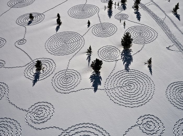 snow drawings