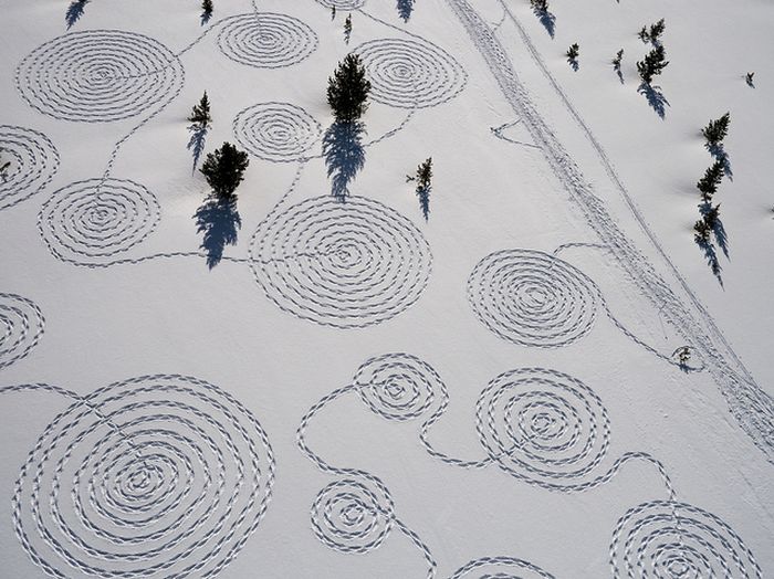 snow drawings