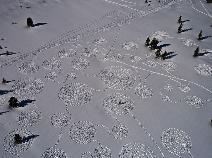 snow drawings