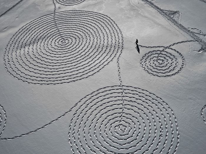 snow drawings