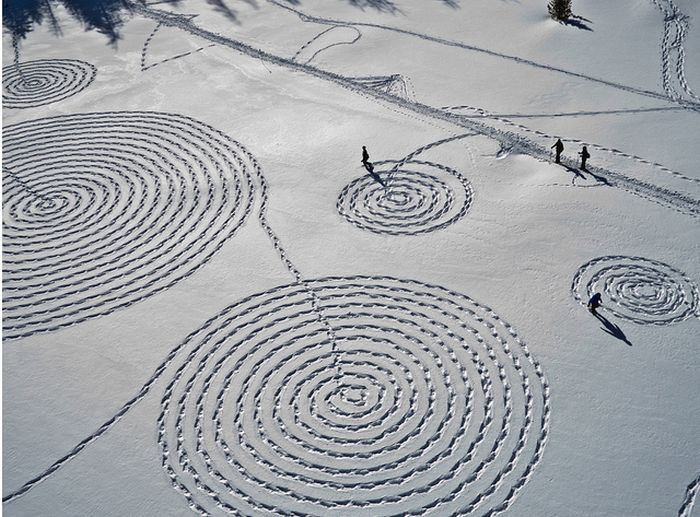 snow drawings