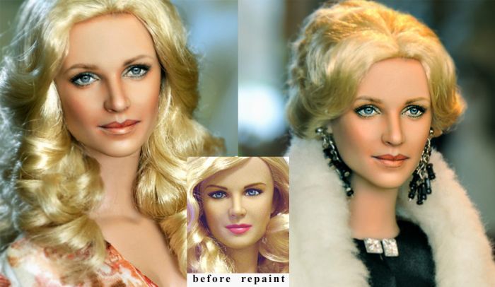 The portrait and repaint showcase of dolls by Noel Cruz