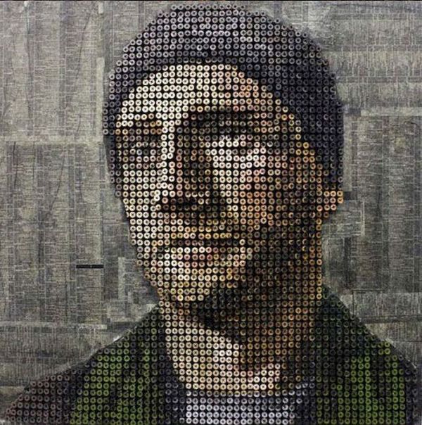 3D screw portraits by Andrew Myers