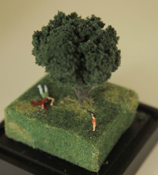 miniature diorama violent model scene