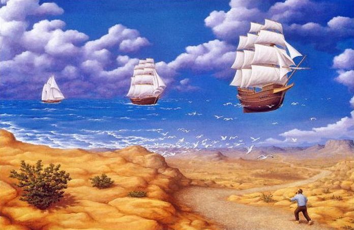 Surrealistic paintings by Rob Gonsalves