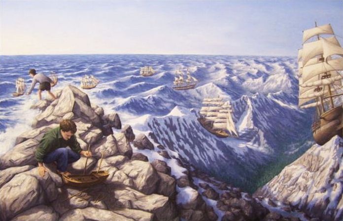 Surrealistic paintings by Rob Gonsalves