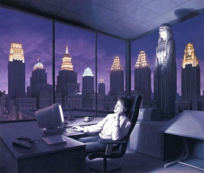 Surrealistic paintings by Rob Gonsalves