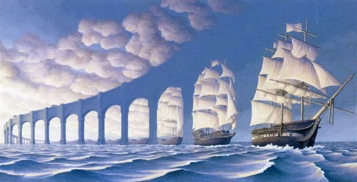 Surrealistic paintings by Rob Gonsalves