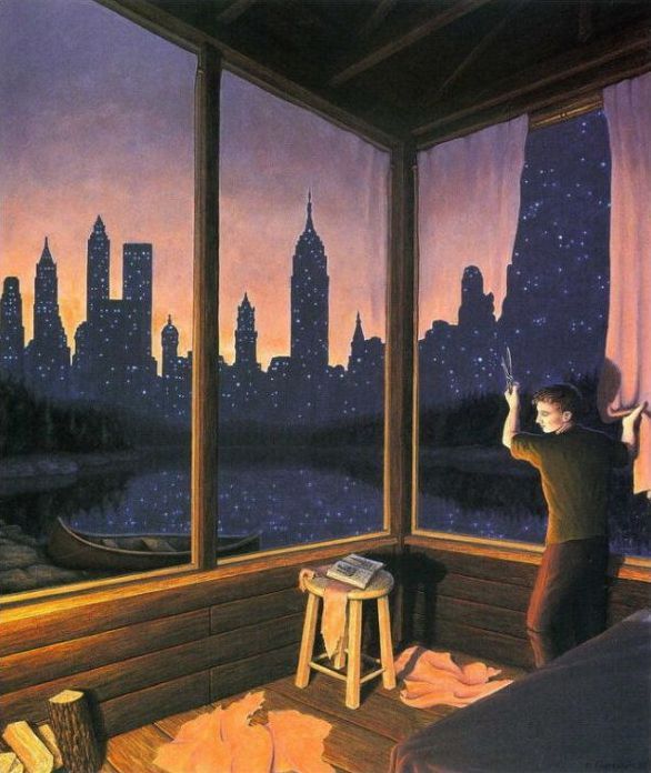 Surrealistic paintings by Rob Gonsalves