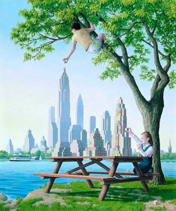 Surrealistic paintings by Rob Gonsalves