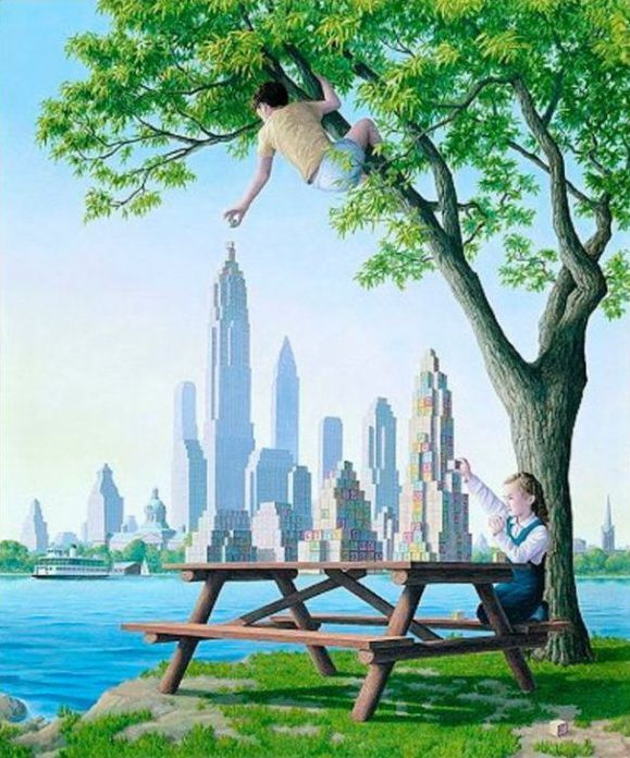 Surrealistic paintings by Rob Gonsalves