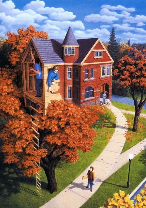 Surrealistic paintings by Rob Gonsalves