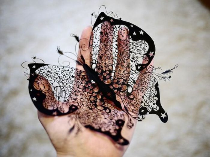 Paper cut art by Hina Aoyama