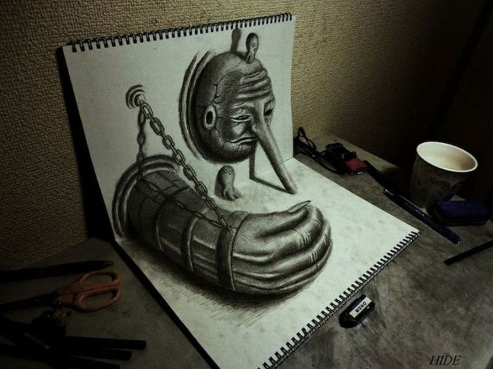 3D drawings by Nagai Hideyuki