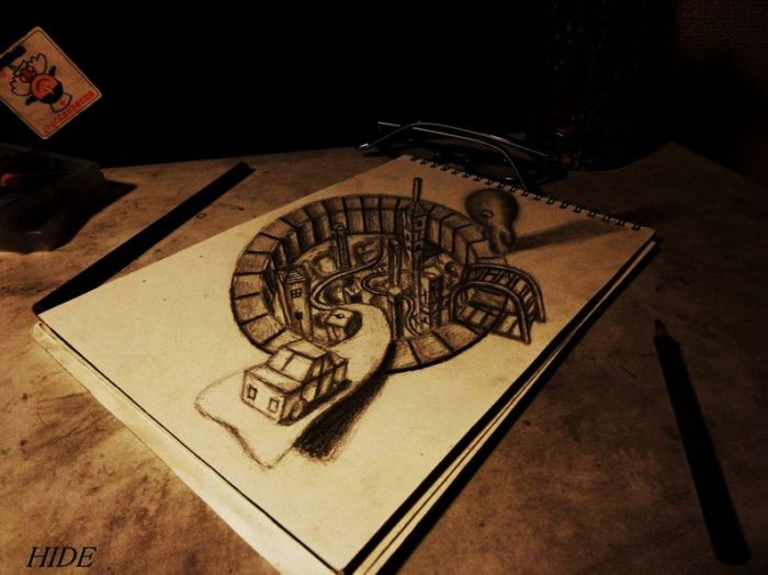 3D drawings by Nagai Hideyuki