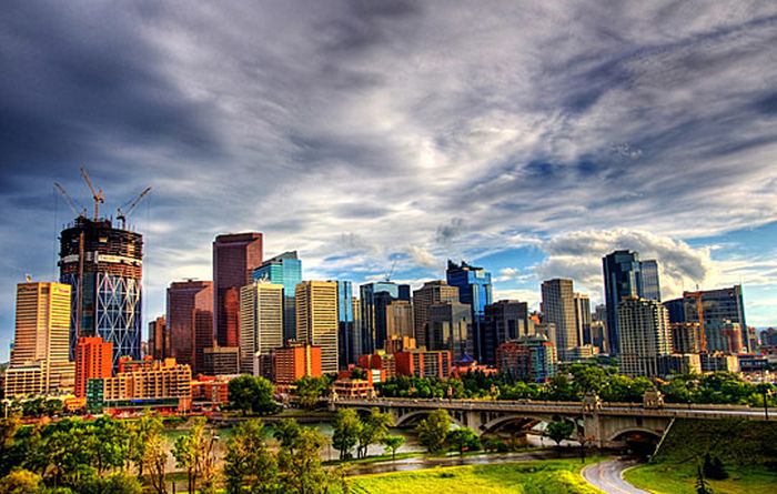 HDR city skylines