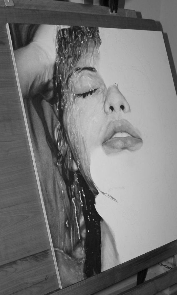 Feelings, photorealistic painting by Diego Fazio