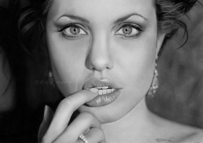 Pencil drawing by Rajacenna