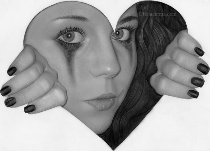 Pencil drawing by Rajacenna