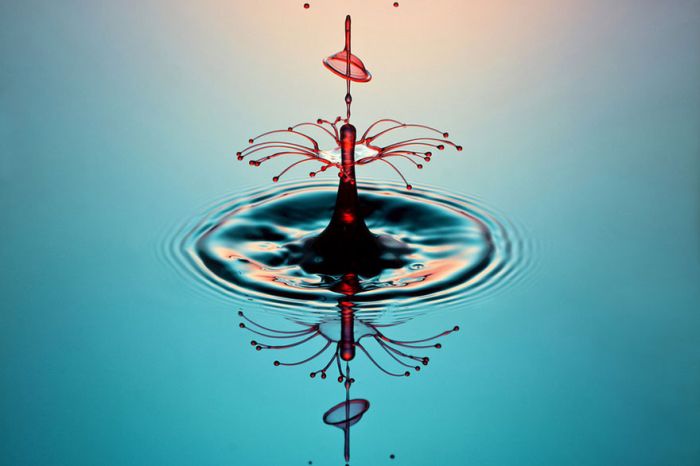 Liquid drop art by Corrie White