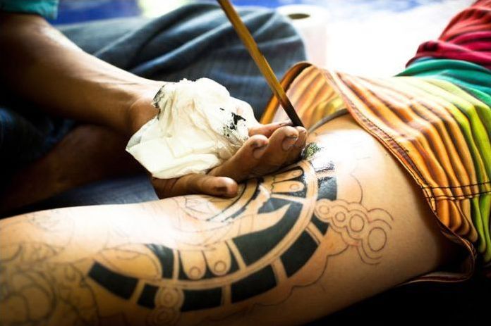 sak yant, yantra tattooing