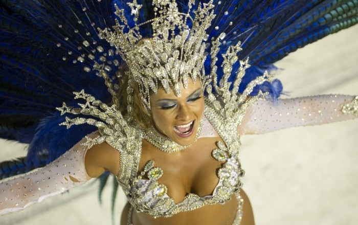 Rio carnival parade girls 2013, Rio de Janeiro, Brazil