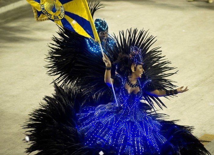 Rio carnival parade girls 2013, Rio de Janeiro, Brazil