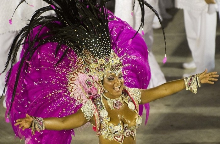 Rio carnival parade girls 2013, Rio de Janeiro, Brazil