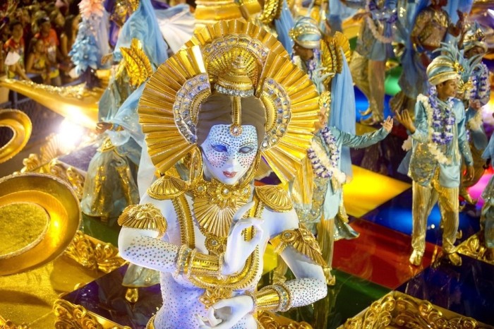 Rio carnival parade girls 2013, Rio de Janeiro, Brazil