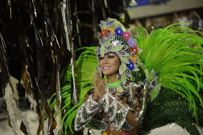 Rio carnival parade girls 2013, Rio de Janeiro, Brazil