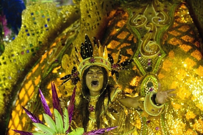 Rio carnival parade girls 2013, Rio de Janeiro, Brazil