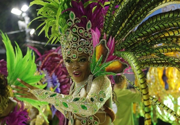 Rio carnival parade girls 2013, Rio de Janeiro, Brazil