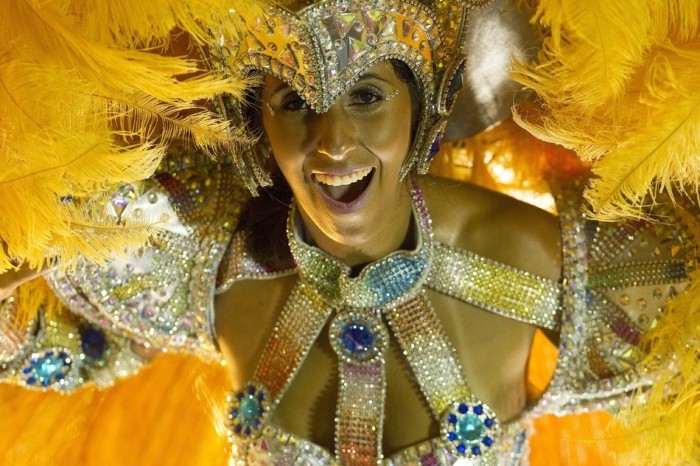 Rio carnival parade girls 2013, Rio de Janeiro, Brazil