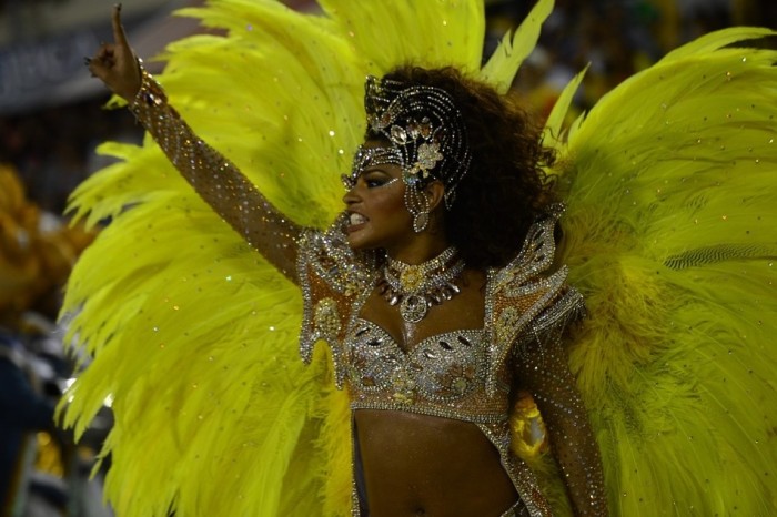 Rio carnival parade girls 2013, Rio de Janeiro, Brazil