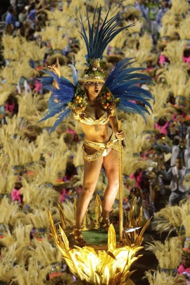 Rio carnival parade girls 2013, Rio de Janeiro, Brazil