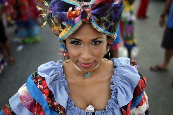 Rio carnival parade girls 2013, Rio de Janeiro, Brazil