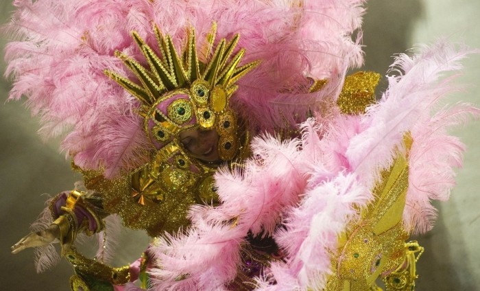 Rio carnival parade girls 2013, Rio de Janeiro, Brazil