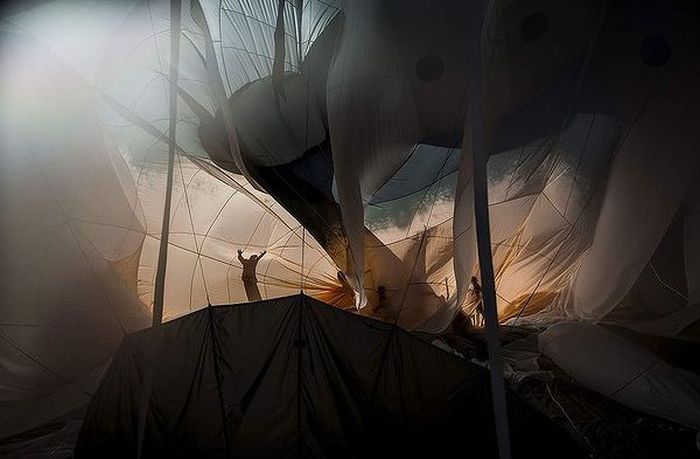 Skywhale hot-air balloon sculpture by Patricia Piccinini