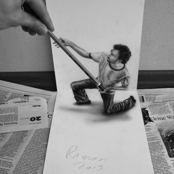 3D drawings by Ramon Bruin