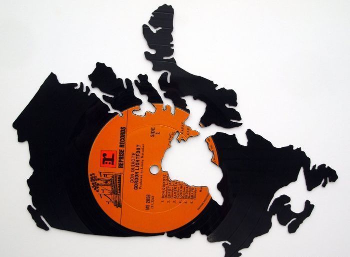 vinyl records art