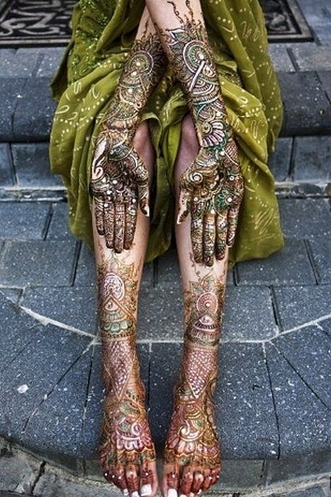 Mehndi Henna Indian tattoos