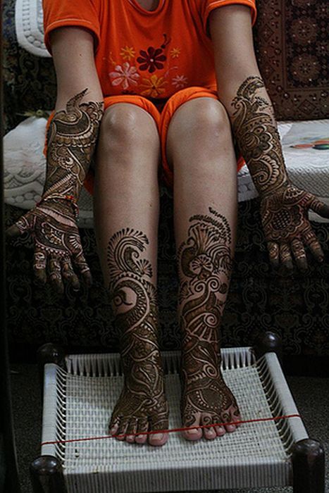 Mehndi Henna Indian tattoos