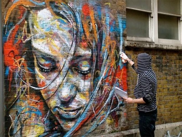 Spray painting by David Walker