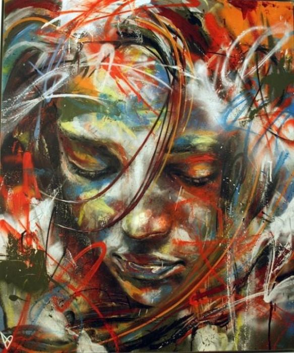 Spray painting by David Walker